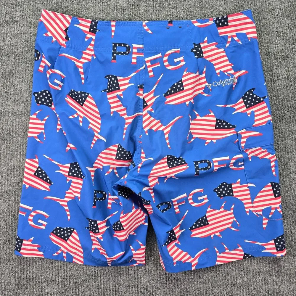 Columbia PFG Board Shorts Mens 32 9